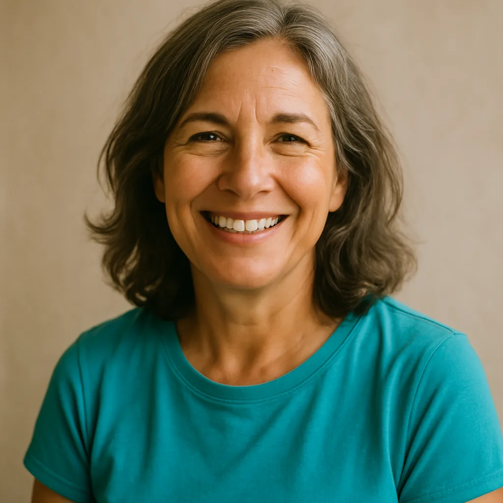 Smiling woman in her 50s — member of The Manchester Dating Site