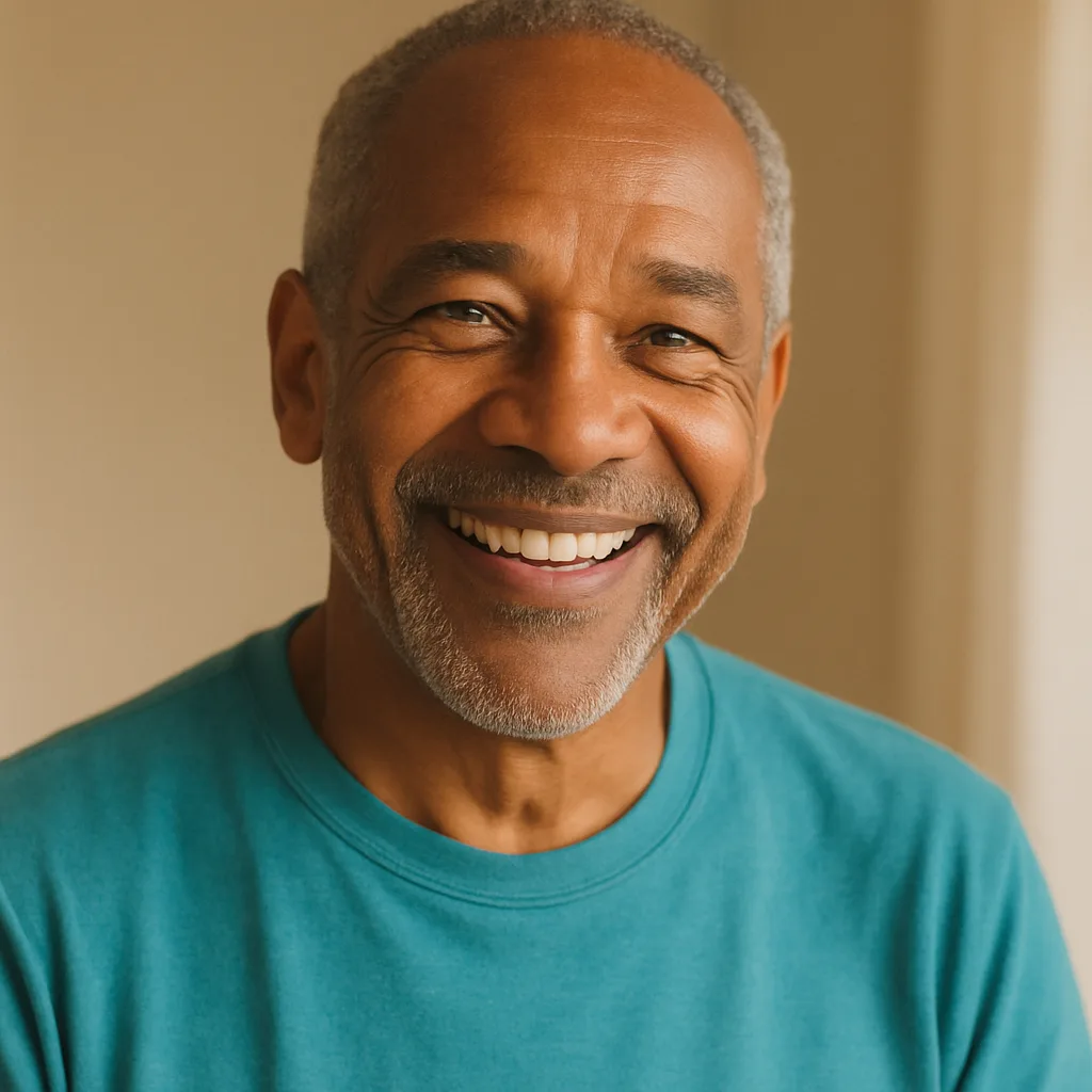 Smiling man in his 60s — member of The Manchester Dating Site